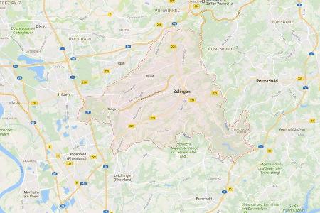Karte Solingen