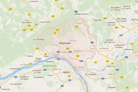 Karte Wiesbaden