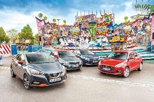 Kia Rio, Nissan Micra, Skoda Fabia, Suzuki Swift im Test
