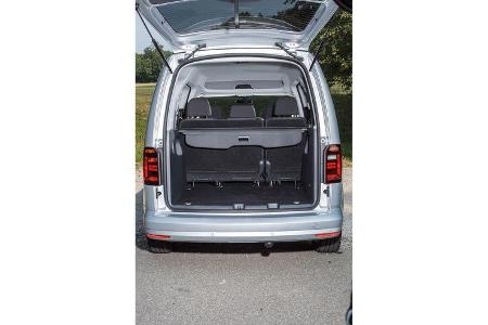 VW Caddy 2.0 TDI, Kofferraum, Sitze umklappen