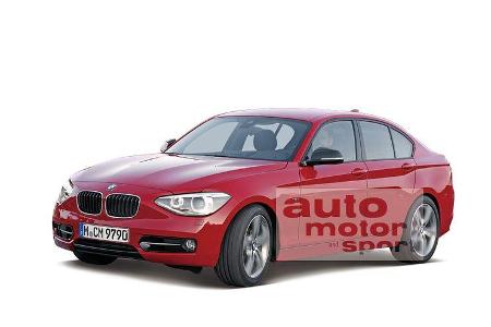 BMW 1er Stufenheck, Retusche BMW 1er Stufenheck, Retusche