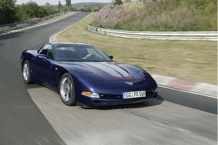 Bereits im Juli 1997 trat das erste Modell der C5 auf der Nordschleife ...