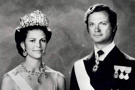 Königin Silvia und König Carl XVI. Gustaf von Schweden sind seit 1976 verheiratet Königin Silvia und König Carl XVI. Gustaf von Schweden sind seit 1976 verheiratet