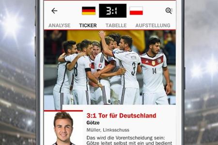 Das wohl bekannteste deutsche Sportmagazin bietet in seiner App alle aktuellen Nachrichten und Tabellen rund um die EM. Hinz...