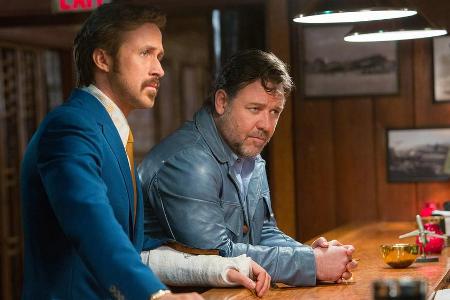 Holland March (Ryan Gosling, li.) und Jackson Healy (Russell Crowe) müssen zusammenarbeiten Holland March (Ryan Gosling, li.) und Jackson Healy (Russell Crowe) müssen zusammenarbeiten