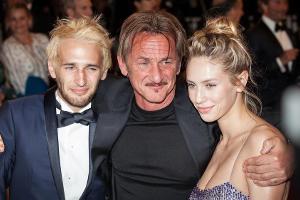 Sean Penn mit Sohn Hopper und Tochter Dylan bei den Filmfestspielen in Cannes