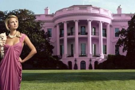 Wenn Paris Hilton US-Präsidentin wäre, würde es kein Weißes Haus mehr geben Wenn Paris Hilton US-Präsidentin wäre, würde es kein Weißes Haus mehr geben