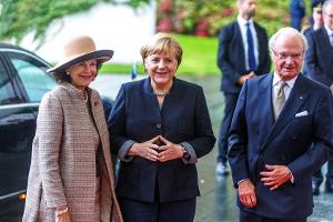 Schwedische Royals auf Besuch bei Angela Merkel
