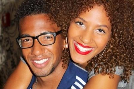 Jérôme Boateng mit seiner Halbschwester Avelina Jérôme Boateng mit seiner Halbschwester Avelina