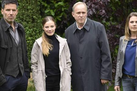 Tim Bergmann, Saskia Rosendahl, Ulrich Tukur und Felicitas Woll am Set von Tim Bergmann, Saskia Rosendahl, Ulrich Tukur und Felicitas Woll am Set von