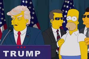 Präsident Trump in der Folge "The Simpsons: Trumptastic Voyage" (2015), in der sich die Macher auf "Barts Blick in die Zukun...