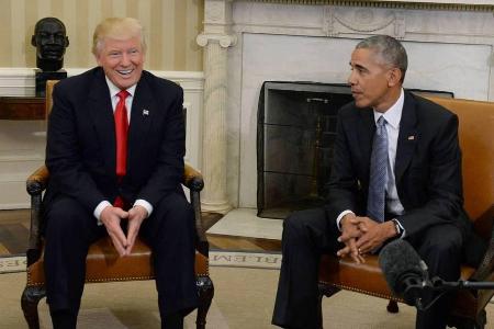 Donald Trump (l.) und Barack Obama bei ihrem Treffen im Weißen Haus Donald Trump (l.) und Barack Obama bei ihrem Treffen im Weißen Haus