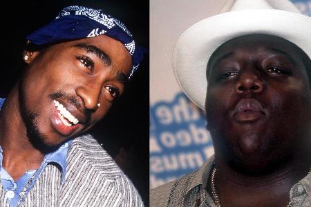 Über sie wird es eine TV-Serie geben: Tupac Shakur (l.) und Notorious B.I.G. Über sie wird es eine TV-Serie geben: Tupac Shakur (l.) und Notorious B.I.G.