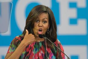 Michelle Obama scheut die Kameras nicht