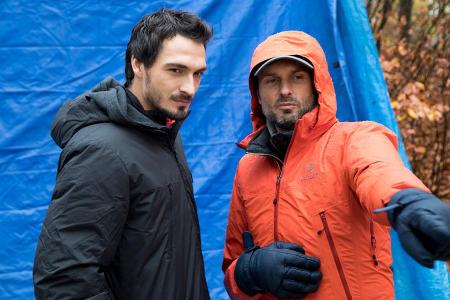 Mats Hummels (l.) und Regisseur Simon Verhoeven