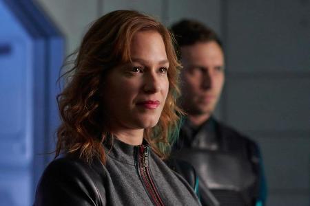 Franka Potente als Chief Inspector Shaddick in der US-Serie Franka Potente als Chief Inspector Shaddick in der US-Serie