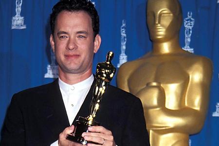 Tom Hanks bei der Oscar-Verleihung 1995