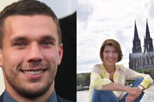 Einer ist immer auf der falschen Seite des Rheins: Lukas Podolski und Bettina Böttinger