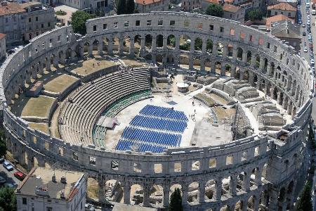 In der antiken Arena in Pula finden in diesem Sommer viele Veranstaltungen statt In der antiken Arena in Pula finden in diesem Sommer viele Veranstaltungen statt