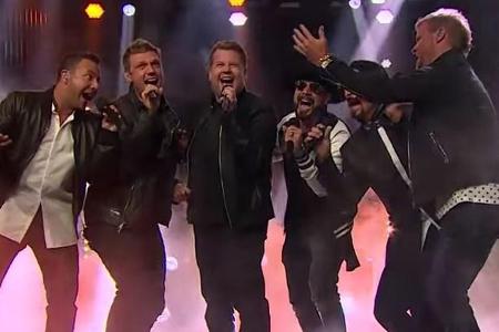 James Corden performte mit den Backstreet Boys in seiner Show James Corden performte mit den Backstreet Boys in seiner Show