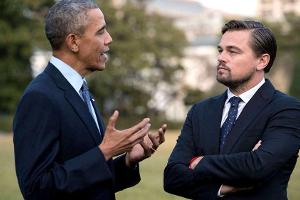 Leonardo DiCaprio diskutiert mit Barack Obama über den Klimawandel
