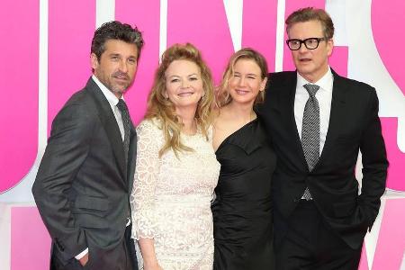 Patrick Dempsey (v.l.n.r.), Regisseurin Sharon Maguire, Renée Zellweger und Colin Firth bei der Premiere von Patrick Dempsey (v.l.n.r.), Regisseurin Sharon Maguire, Renée Zellweger und Colin Firth bei der Premiere von