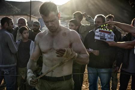 Matt Damon macht mit seinen 45 Jahren immer noch eine gute Figur als Action-Held Matt Damon macht mit seinen 45 Jahren immer noch eine gute Figur als Action-Held