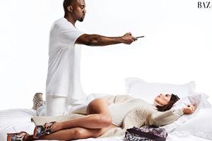 Karl Lagerfeld inszeniert Kim und Kanye