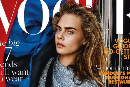 Cara Delevingne auf dem September-Cover der UK- Cara Delevingne auf dem September-Cover der UK-