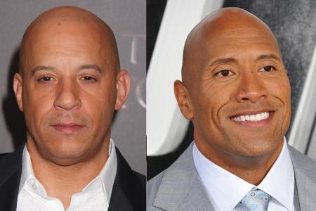 Haben Vin Diesel (links) und Dwayne Haben Vin Diesel (links) und Dwayne