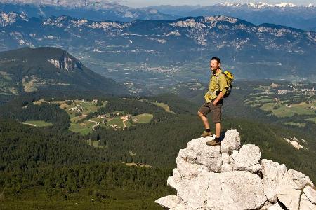 Nur für Schwindelfreie: Ausblick vom Weißhorn