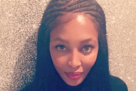Typisch 90er: Supermodel Naomi Campbell mit Rastazöpfen Typisch 90er: Supermodel Naomi Campbell mit Rastazöpfen