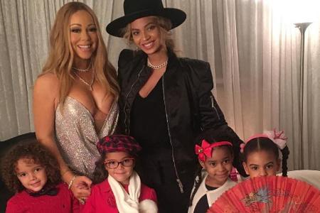 Mariah Carey und Beyoncé mit ihren Kindern nach dem Weihnachtskonzert Mariah Carey und Beyoncé mit ihren Kindern nach dem Weihnachtskonzert