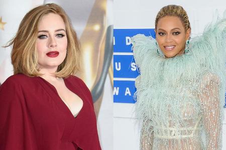 Adele und Beyoncé sind in den vier Hauptkategorien jeweils für drei Grammys nominiert Adele und Beyoncé sind in den vier Hauptkategorien jeweils für drei Grammys nominiert
