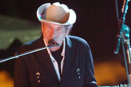 Bob Dylan bei einem seiner Konzerte Bob Dylan bei einem seiner Konzerte