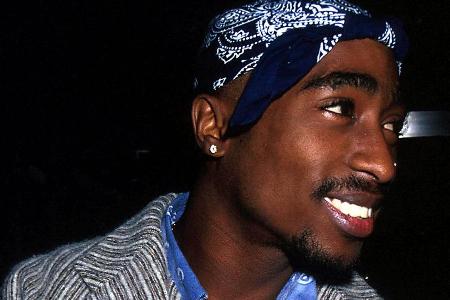 Tupac Shakur 1995 bei der Premiere des Film Tupac Shakur 1995 bei der Premiere des Film
