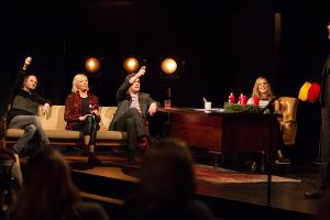 "Ringslstetter" (8.1., 22.30 Uhr, BR): Peter Brugger, Rita Falk, Sebastian Bezzel, Carolin Matzko und Hannes Ringlstetter (v...