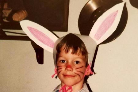 Chris Pratt hat sich als Hase verkleidet Chris Pratt hat sich als Hase verkleidet