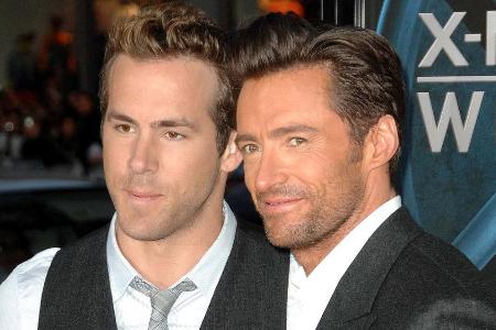 Ryan Reynolds und Hugh Jackman kennen sich seit den Dreharbeiten zu Ryan Reynolds und Hugh Jackman kennen sich seit den Dreharbeiten zu