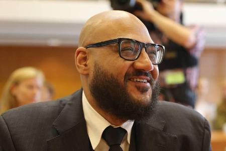 Produzent Moses Pelham bei der Urteilsverkündung am Dienstag in Karlsruhe Produzent Moses Pelham bei der Urteilsverkündung am Dienstag in Karlsruhe