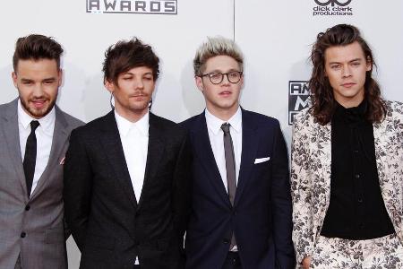 Die verbleibenden Mitglieder der britischen Erfolgsband One Direction Die verbleibenden Mitglieder der britischen Erfolgsband One Direction