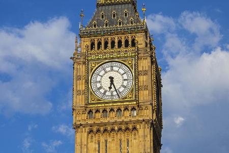 Der Big Ben, eines von Londons Wahrzeichen Der Big Ben, eines von Londons Wahrzeichen