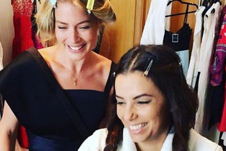 Doutzen Kroes und Eva Longoria scheinen sich bestens zu verstehen Doutzen Kroes und Eva Longoria scheinen sich bestens zu verstehen