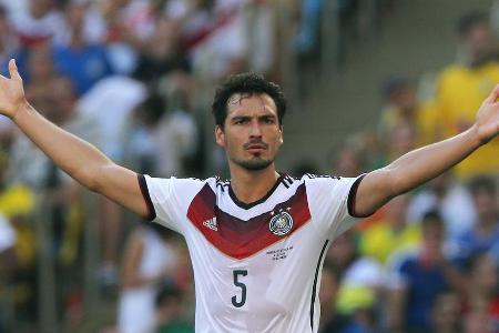 Mats Hummels im Trikot der deutschen Fußballnationalmannschaft Mats Hummels im Trikot der deutschen Fußballnationalmannschaft