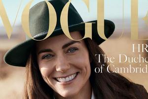 Herzogin Kate strahlt auf dem Cover der "Vogue"