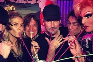 Heidi Klum feiert am Ballermann