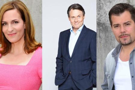 Ulrike Frank, Wolfgang Bahro und Daniel Fehlow (v. l.) gehören zum langjährigen Hauptcast von Ulrike Frank, Wolfgang Bahro und Daniel Fehlow (v. l.) gehören zum langjährigen Hauptcast von