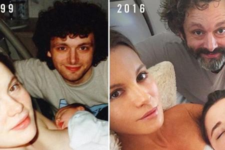 Kate Beckinsale stellt mit Tochter Lily und Ex-Partner Michael Sheen ein Familienfoto von 1999 nach Kate Beckinsale stellt mit Tochter Lily und Ex-Partner Michael Sheen ein Familienfoto von 1999 nach