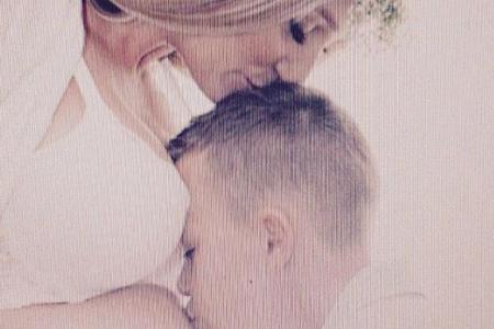 Lukas Podolskis Frau Monika und ihr Sohn Louis Lukas Podolskis Frau Monika und ihr Sohn Louis