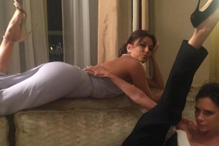 Victoria Beckham und Eva Longoria hatten ihre private After-Show-Party Victoria Beckham und Eva Longoria hatten ihre private After-Show-Party